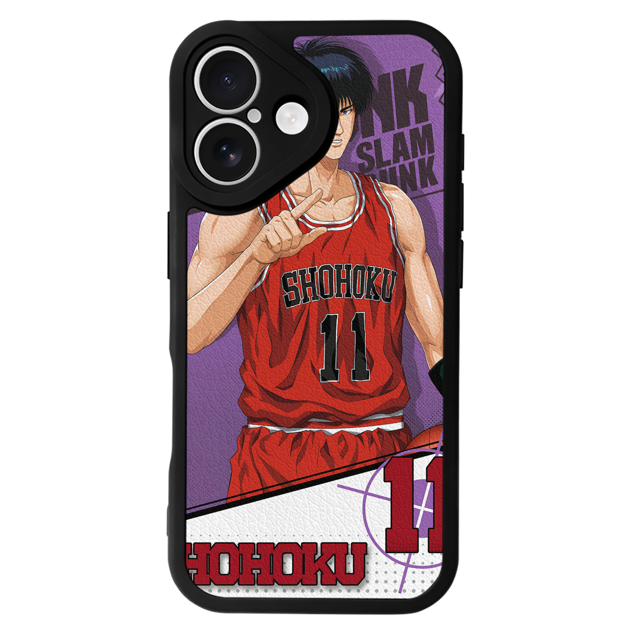 （画像用） SLAM DUNK／スラムダンク 【iPhone 16シリーズ対応】シリコンスマホケース（レザー調） 材質：シリコン